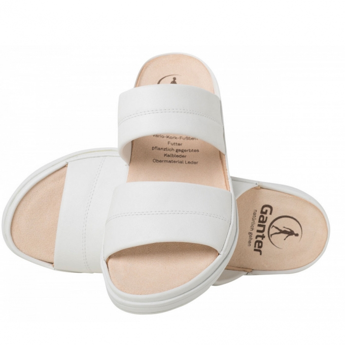 Ganter Damen Evi Pantoletten In Milk