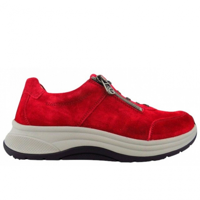 Ganter Damen Highflyer Rubin Sportlicher Schnürer In Rubin