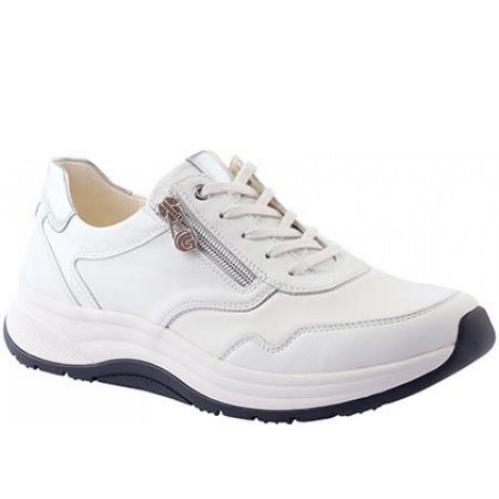Ganter Damen Bequeme Schnürer In Weiß