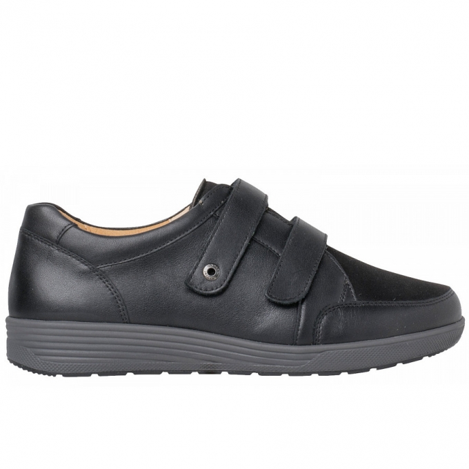 Ganter Damen Kletthalbschuh In Schwarz