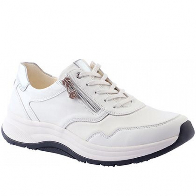 Ganter Damen Bequeme Schnürer In Weiß