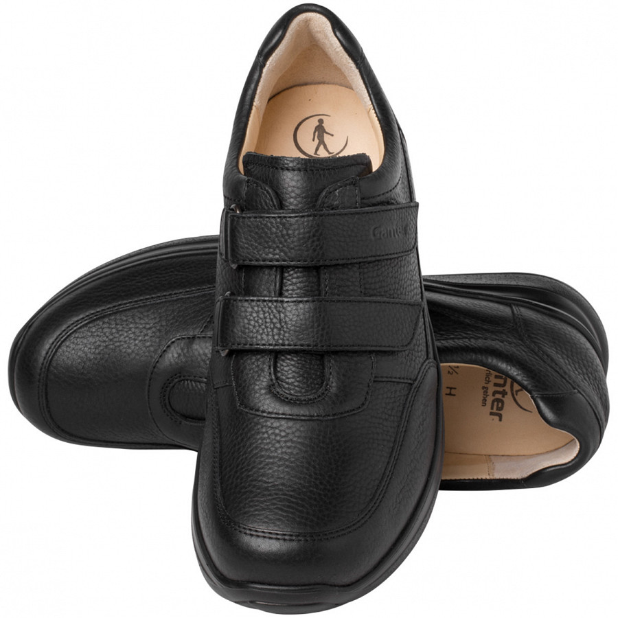 Ganter Herren Kletthalbschuh In Schwarz