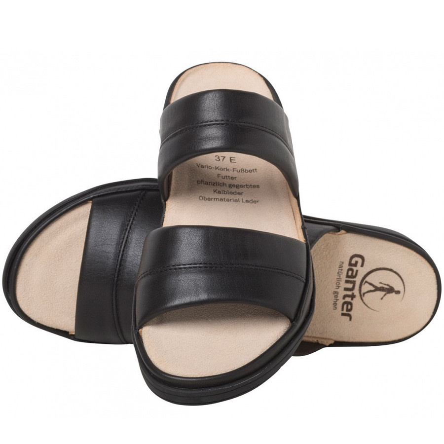 Ganter Damen Evi Pantoletten In Schwarz