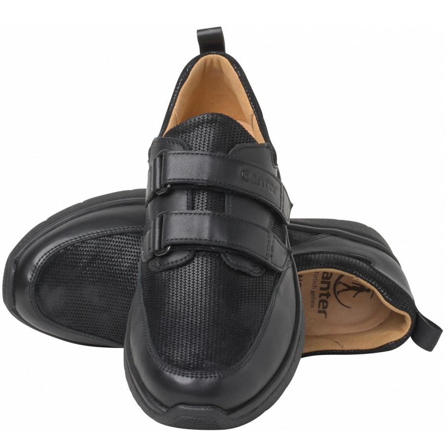 Ganter Damen Kira Kletthalbschuh In Schwarz