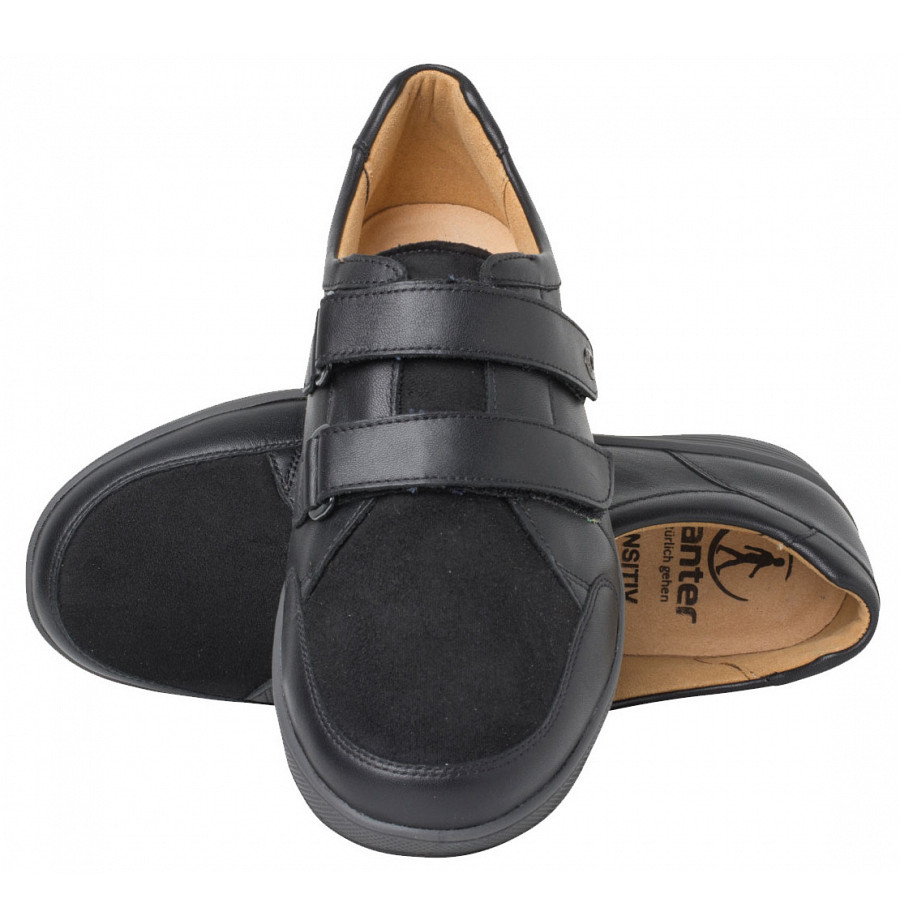 Ganter Damen Kletthalbschuh In Schwarz